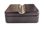 “Portable travel cigar ashtray folded into box”