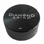 Diamond Grind Anodized 56mm - Two Piece Black
