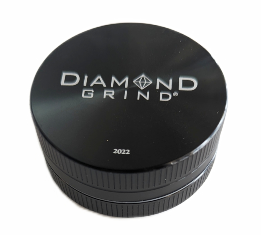 Diamond Grind Anodized 56mm - Two Piece Black