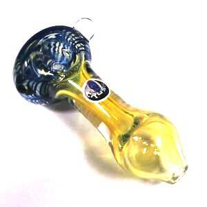 Mega Thick Color Head Glass Pipe by Crush