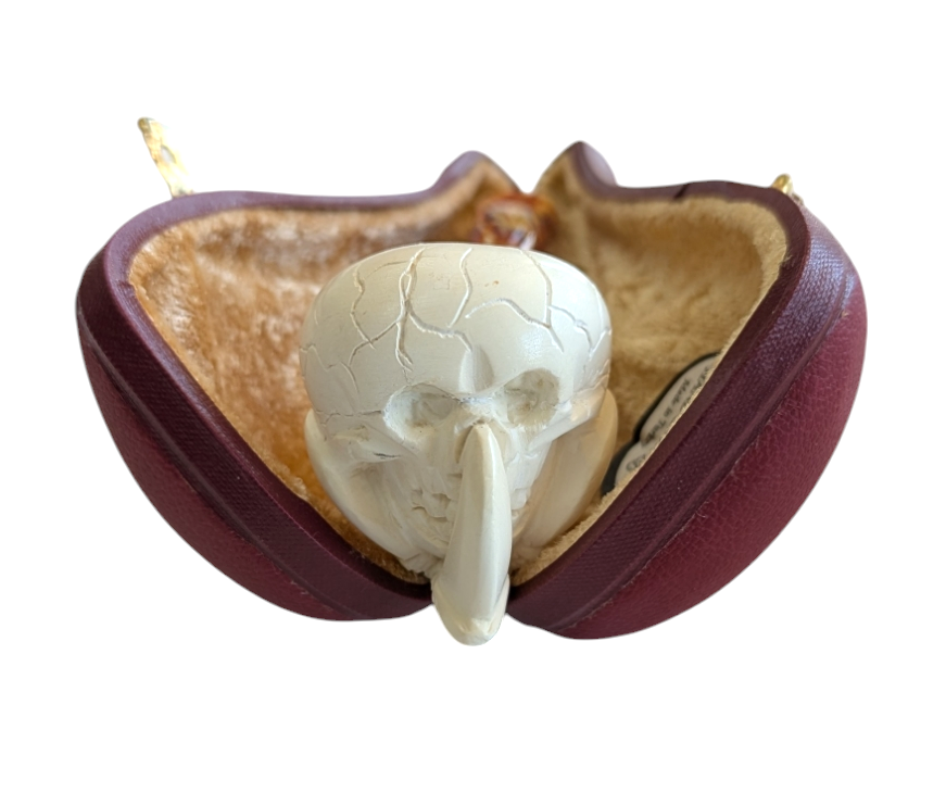 Meerschaum Claw Clutching Skull.
