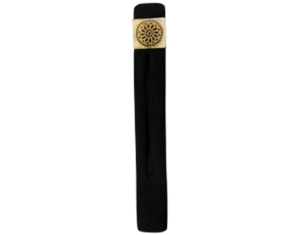 Ash Catcher - Black with Floral Inlay