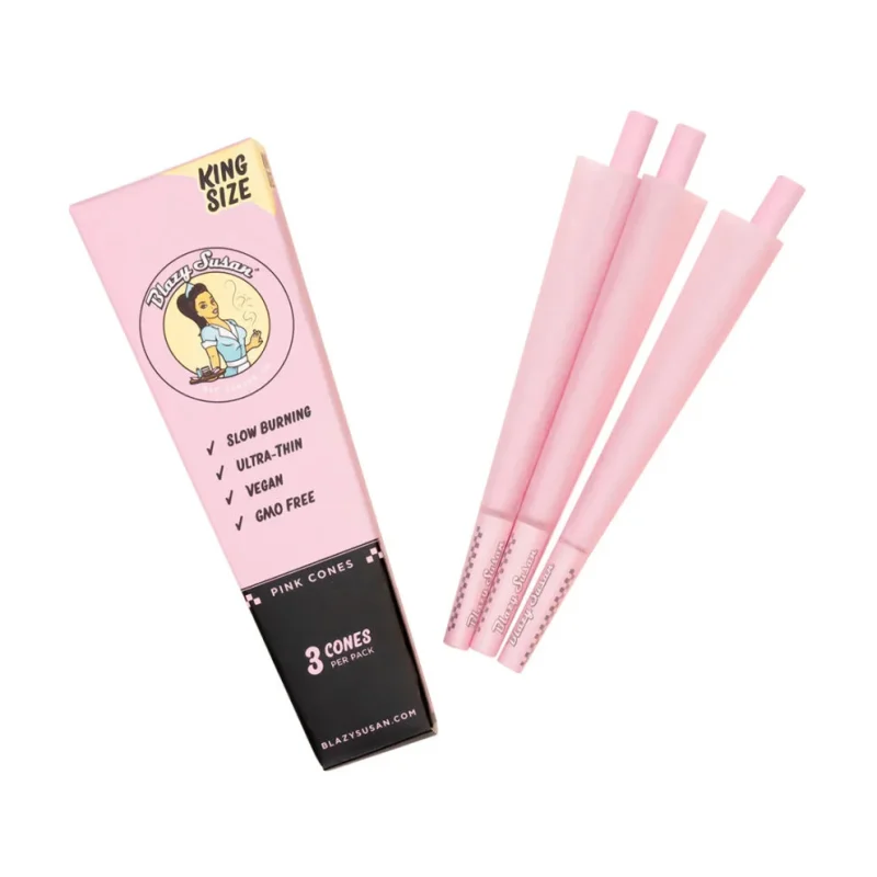 Blazey Susan King Size Pink Pre Rolled Cones