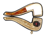 Meerschaum Billiard Bent Smooth