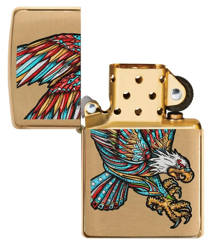 Zippo Tattoo Eagle Design open