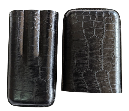 Crocodile Bonded Leather Open