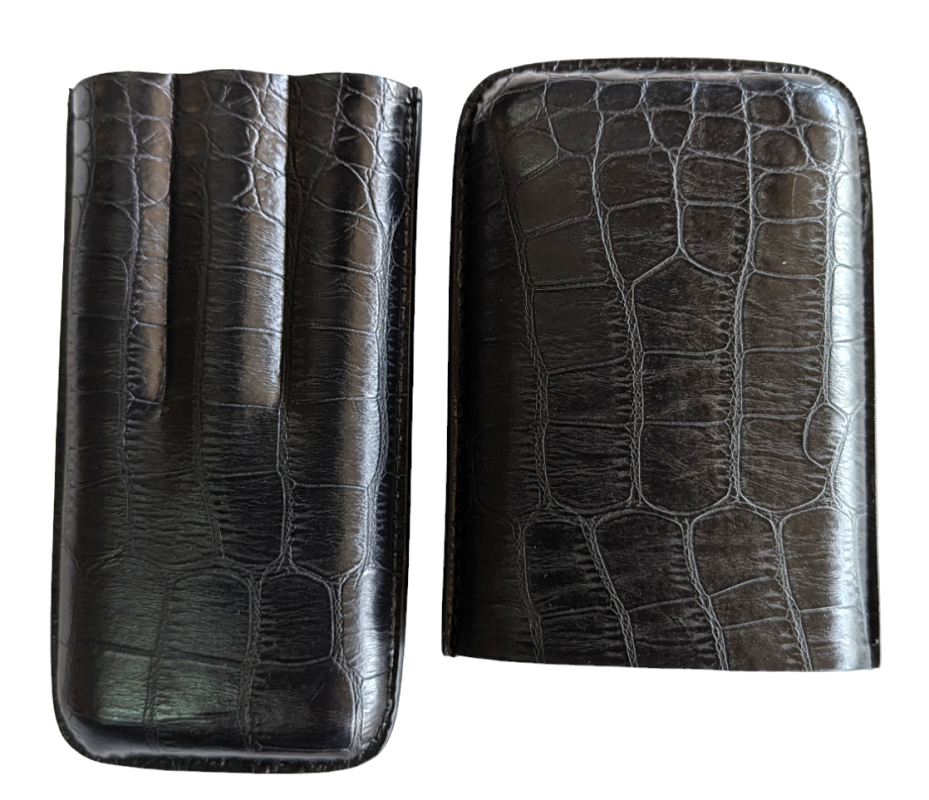 Crocodile Bonded Leather Open