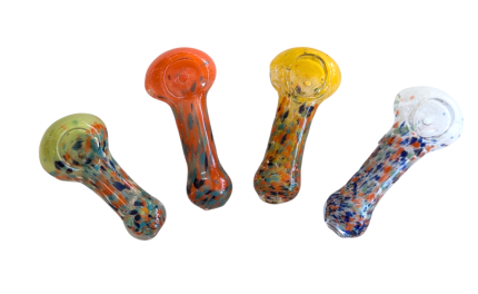 Cane Spiral Spoon Glass Pipe