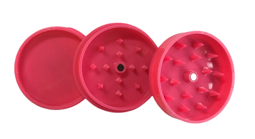 Plastic 3pc Pocket Grinder open